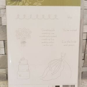 Stampin Up Blissful Bride Bridal Stamps Crafting Supplies Wedding